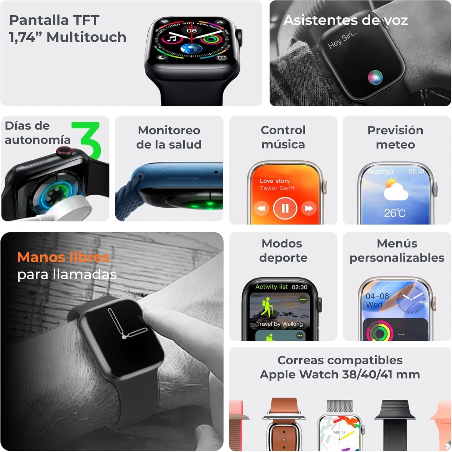 Montre Connectée KSIX Urban 4 Mini – Appels, Sport & Santé au Maroc